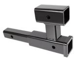 2 Receiver TOPTOW Trailer Hitch Extender Adapter 4-1/4 inch Rise/Drop 1-1/4 inch Solid Shank 8-5/8 Extension 